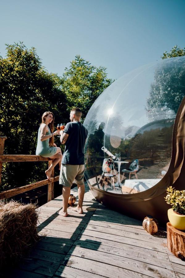 לינה וארוחת בוקר Sant'Orsola Maso La Marianna Bubble Glamping In Trentino מראה חיצוני תמונה