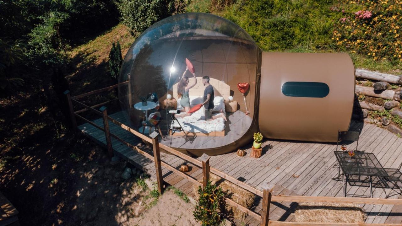 לינה וארוחת בוקר Sant'Orsola Maso La Marianna Bubble Glamping In Trentino מראה חיצוני תמונה